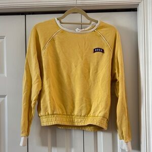 RVCA Women's Mustard Yellow Crew Neck Sweater